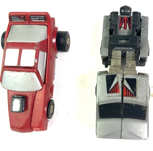 Lot Of 2 Vintage Gobots Go Bots Bandai Street Heat Action Figure Robots