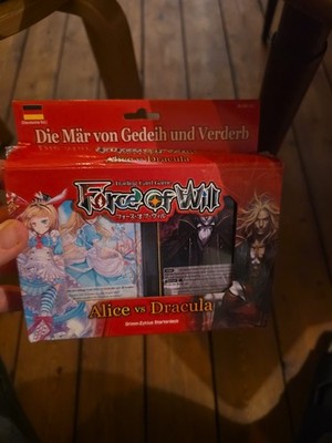 Force of Will TCG Starterdeck - Alice Vs Dracula (Deutsch Gebraucht Sehr Gut