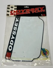 Odyssey Racing Number Plate Old Mid School BMX NOS Original NIP White Red Pro OG