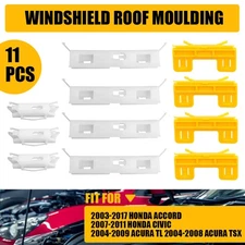 11PCS Car Windshield Roof Clips Moulding Repair Set Fit 2007-2011 Honda Civic