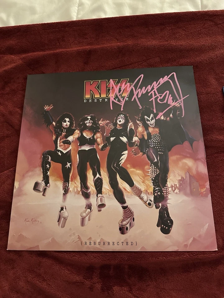 VINILO DESTRUCTOR FIRMADO ACE FREHLEY Foto 2 de 2