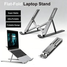 Adjustable Foldable Laptop Stand Aluminum Notebook Riser Computer Holder Desk