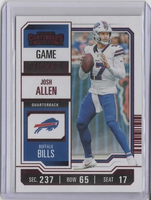 2023 Panini Contenders Game Ticket Red #11 Josh Allen