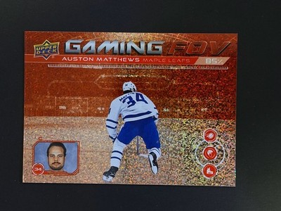 Auston Matthews 2024-25 Upper Deck Series 1 Gaming FOV Speckle Insert # GFOV11