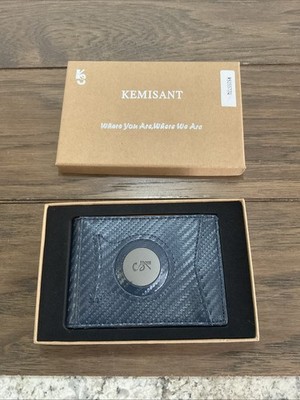 Kemisant Slim Minimalist Wallet New In Box Silver/Grey