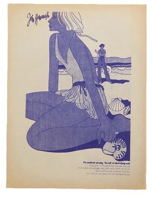 John Wanamakers Philadelphia 18x24 Advertising Poster Mockup Vintage 1970s