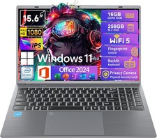 Windows11 Intel Laptop 15.6  HD Display  Celeron N5095  16GB RAM 256GB SSD...