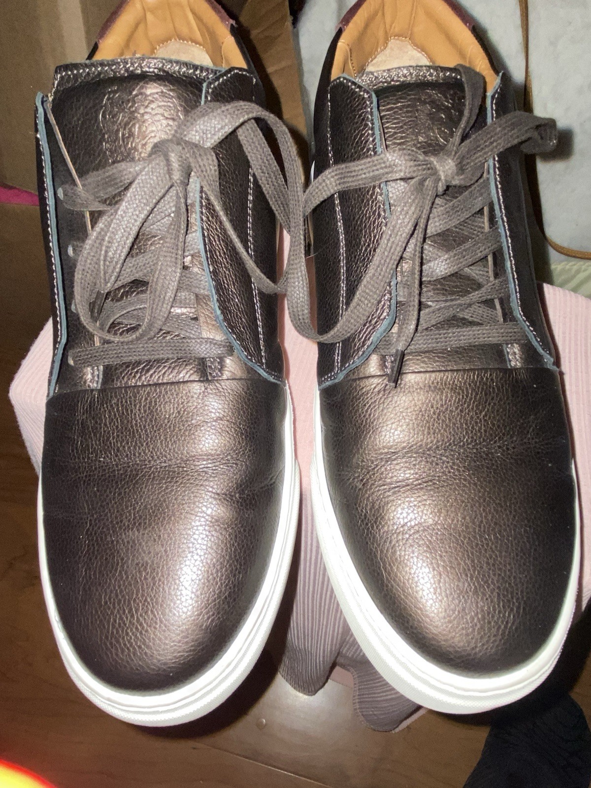 SAOLA BRUNO MAGLI PHOSTER SNEAKERS SPORTIVE PELLE BRONZO UOMO TG 10 MADE IN ITALY OTTIME CONDIZIONI