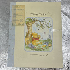 Vintage Disney Baby Winnie the Pooh Twins' Memory Books Set  We are Twins  