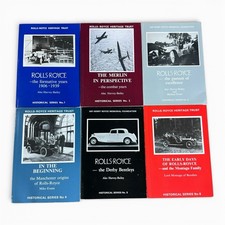 Rolls-royce Heritage Trust Historical Series 1-6 Book Lot Aviation Bentley Rolls-royce Heritage Trust Historical Series 1-6 Book Lot Aviation Bentley