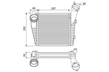 VALEO Ladeluftkühler für VW Touareg 7P5 7LA 7L6 7L7 Porsche Cayenne 955