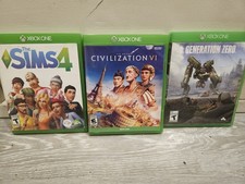 Lot Of Three Xbox One Video Games Simulation And Shooter