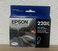 Epson 220XL T220XL120S Black Ink Cartridge Exp 01/2025