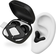 Alpine Silence Earplugs, V-Shape, Oval Tips, XS/S/M/L, Black