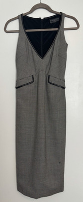 Vintage Richard Tyler Couture 1/1 Runway Sample Dress Houndstooth Early 2000s