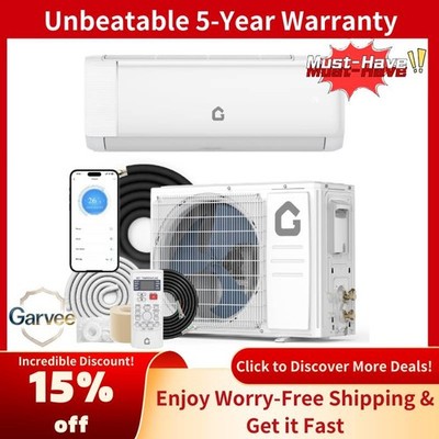 9000 BTU Ductless Air Conditioner, 18.5 SEER2, 230V, Heat Pump, Complete Kit