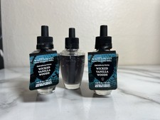 Bath  Body Works Wicked Vanilla Woods Wallflower Scent Refill, Set Of 3, New