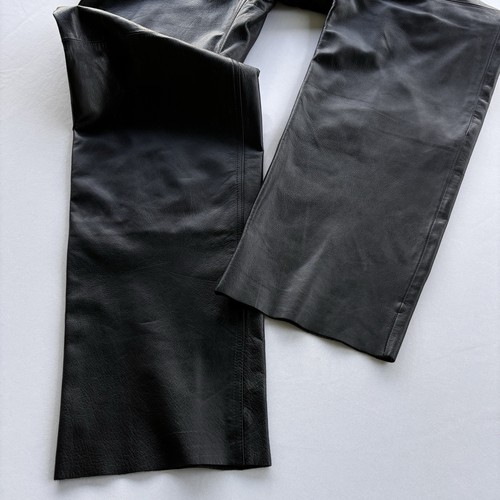 M Julian Wilsons Lederhose Herren 34 schwarz gerades Bein gefüttert klassischer Stil - Bild 9 von 20