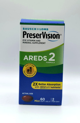 Bausch + Lomb Preservision Eye Vitamin and Mineral Supplement - 60 Capsules