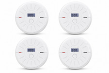 Photoelectric Smoke Carbon Monoxide Detector 4 Pack 10-Year Battery Sealed