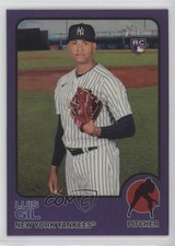 2022 Topps Heritage Hot Box Chrome Purple Refractor Luis Gil #373 2g8