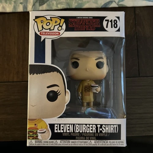 Funko Pop Eleven #718 stranger things vinyl figure new in box *burger t-shirt*