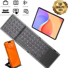 Mini Folding Wireless Bluetooth Keyboard With Touchpad for Laptop Tablet Phone