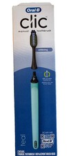 Oral-B Clic Manual Toothbrush, Teal w/Replaceable Brush Head DAMG BOX - E12B