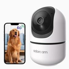 Indoor Camera for Home Security: 5G  2.4G WiFi 2K 360  Pan Tilt Camera with 2