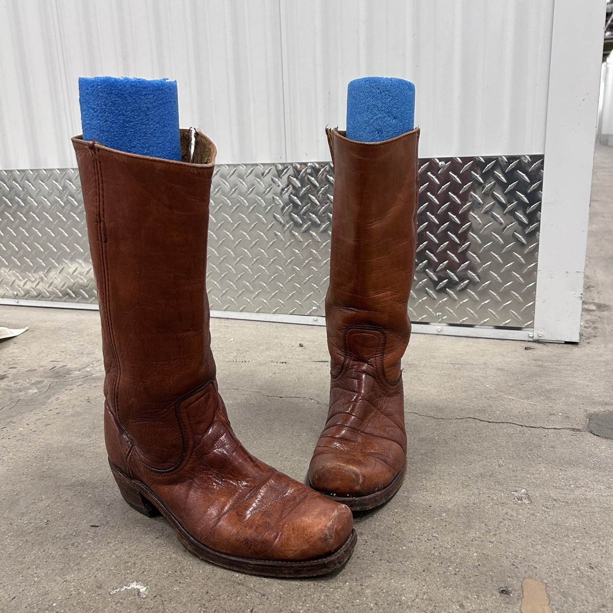Vintage USA Frye Campus Boots Men 10 D Cavalry Square Toe  display picture 3