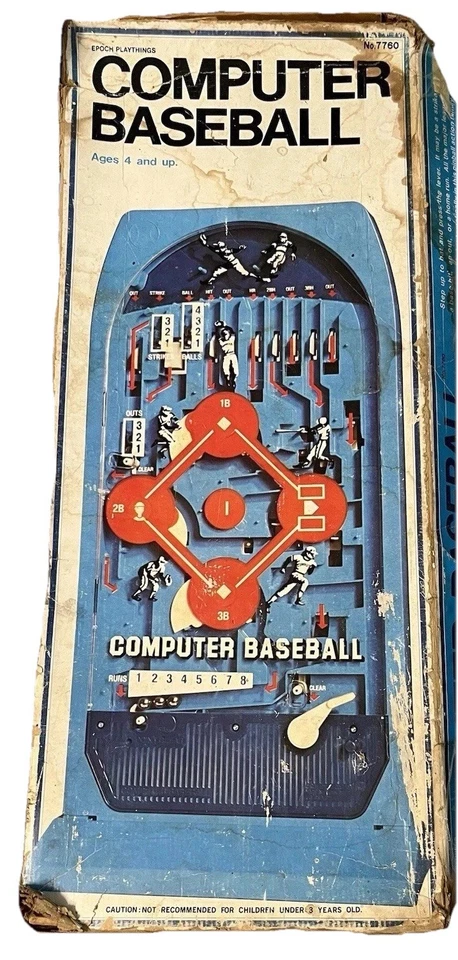 Juego de Pinball de Béisbol Computadora Época Playthings #7760 “Sin base” 1976 Foto 3 de 4