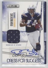2010 Panini Rookies & Stars Signatures 10/25 Ryan Mathews #18 Auto 0b5
