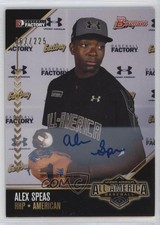 2016 Bowman Draft Under Armour All-America Game /225 Alex Speas #UAA-17 Auto 2f9