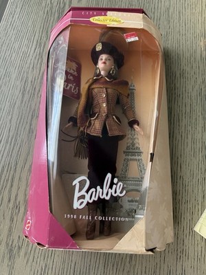 Vintage 1998 Fall Collection Barbie Doll Autumn in Paris City Seasons New