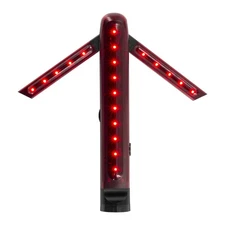 Red LED Traffic Safety Baton Wand w/ Flash Modes Arrow Signal Light Detachable