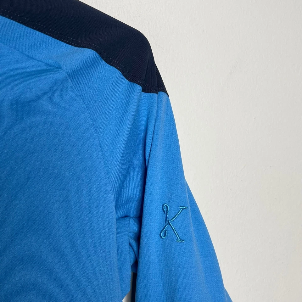 Kitsbow Orgin Jersey Mens Cycling Jacket Full Zip Blue Black XS Nylon Lycra - Image 2 of 4