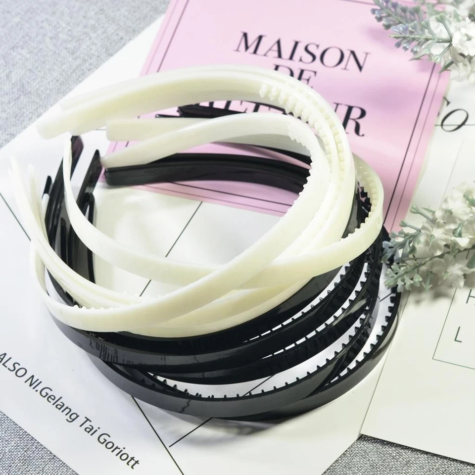 10 Pieces Plastic Headband DIY Hair Band Hair Hoop With For - Image 4 of 4