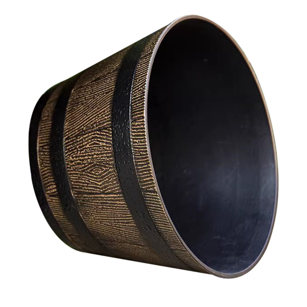 Vintage Barrel Planters for Outdoor Trees and Garden Flowers