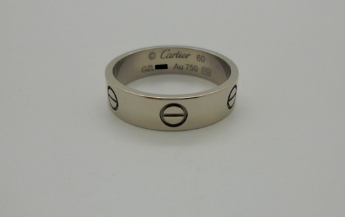 Authentic Cartier Love Band Ring in 18k White Gold Size 60 with CoA RRP$3,700 - Bild 7 von 12