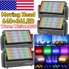 Warm White RGB Moving Head Wall Wash Light 684LED DMX Stage Beam Lighting Disco
