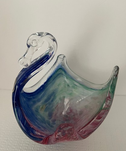Arte Murano In the Style of Murano Naples Italy Art Glass Swan Excellent - Picture 2 of 9