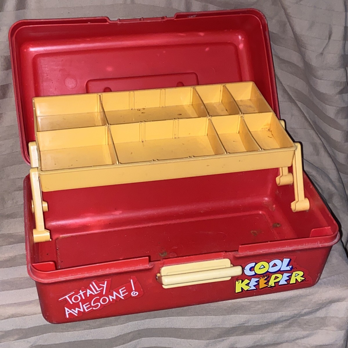 Vintage Kraft Cool Keeper Cheesasaurus Rex Storage Treasure Box