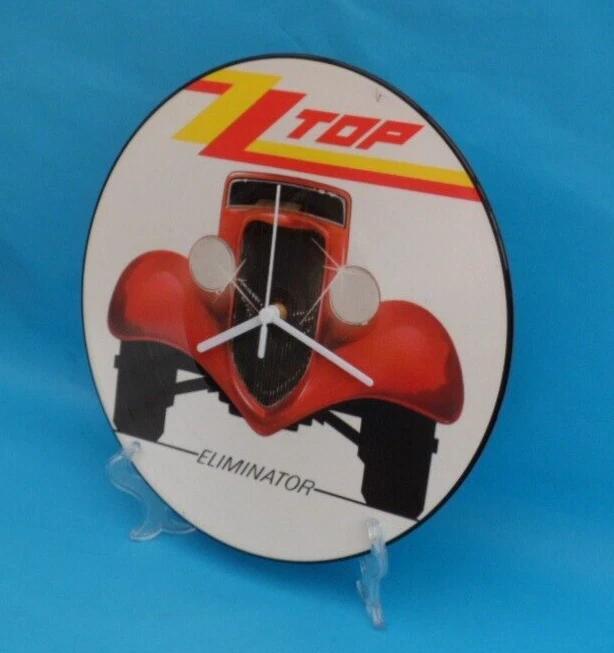 ZZ TOP CLOCK Upcycled Vinyl Record Picture Disc Wall CLOCK 12P148 12" Rock Band - Image 4 of 4