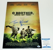 TIM BLAKE NELSON SIGNED O BROTHER, WHERE ART THOU 12x18 MOVIE POSTER BECKETT COA