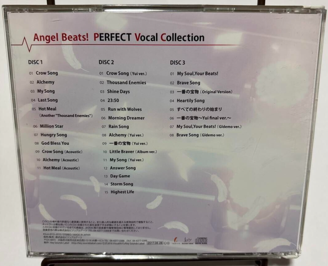 Japanese anime Angel Beats! CD Angel Beats! PERFECT Vocal