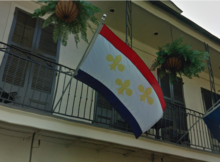 Bandiera USA Mardi Gras Enorme 3x5 Piedi: New Orleans, Poliestere 100%, Multicolore