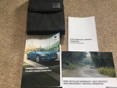 ORIGINAL BMW 2ER CABRIO 2013-2017 HANDBUCH BETRIEBSANLEITUNG PAKET