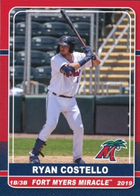 2019 Grandstand Fort Myers Miracle RYAN COSTELLO RC TWINS MARINERS