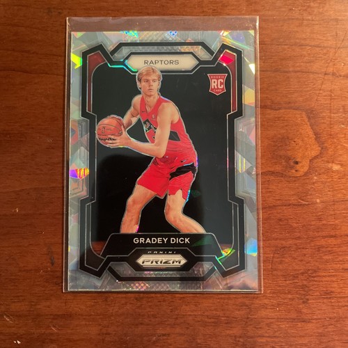 Grady Dick Prizm Cracked Ice Silver RC 2023 Raptors eBay