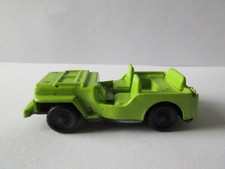 JUGUETE DIECAST MARX JEEP WILLYS VERDE AÑOS 70 PLASTIMARX HECHO EN MEXICANO